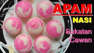 Apam Nasi Apam Beras  Sukatan Cawan [upl. by Ahseia]