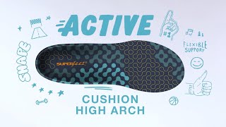 Superfeet® Active Cushion High Arch Insoles [upl. by Medrek]