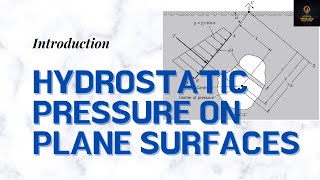 Hydrostatic pressure on plane surfaces Introduction  Fluid Mechanics Lesson 9 [upl. by Nolyarb]