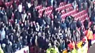 Millwall fans kicking off with Police and Stewards at Bramall Lane [upl. by Adnar100]