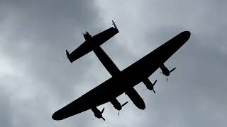 BBMF Lancaster flypast over Uffington Lincolnshire today 1st May [upl. by Lieno]