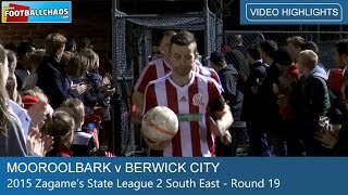 2015 FFV Rd 19  Mooroolbark v Berwick City [upl. by Barde149]