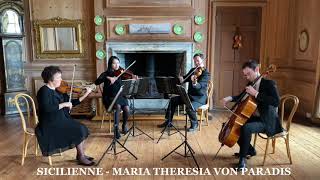 Sicilienne  Maria Theresia von Paradis  Scintillo String Quartet [upl. by Ynnus]