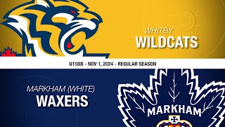 20241101  U18BB  Whitby Wildcats vs Markham Waxers White [upl. by Esaj]