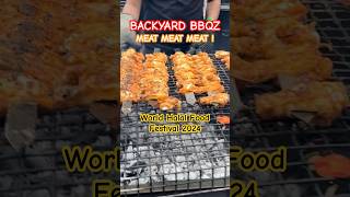 BACKYARD BBQZ world Halal Food Festival 2024 bbq food halalfood foodie londoneats london [upl. by Gabriele144]