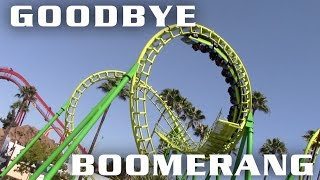 Knotts Berry Farm to Remove Boomerang Roller Coaster [upl. by Kendrick208]