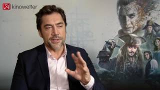 Javier Bardem PIRATES OF THE CARIBBEAN SALAZARS REVENGE Interview [upl. by Noiemad]