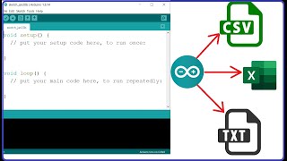 Sending data from Arduino to a CSVExcelText file [upl. by Annaya]