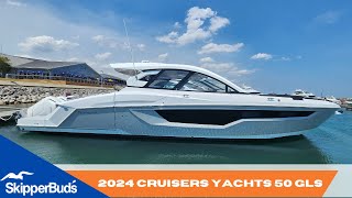 NEW 2024 Cruisers Yachts 50 GLS Yacht Tour SkipperBuds [upl. by Reggi355]