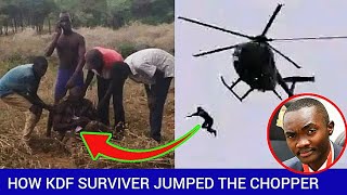 How KDF Military Survivor Jumped From The Helicopter Crash That Claimed CDF Francis Ogolla [upl. by Herrah]