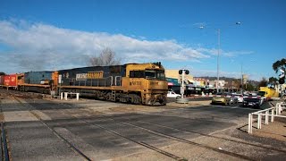 Last train to Wodonga Rail bypass opening July 2010 [upl. by Elag]