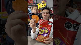 Probando los nuevos TAKIS HEXAS 😱🤯takis food foodie fyp shorts shortvideo viralshorts taste [upl. by Cara]