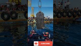 Stele of ThonisHeracleion being raised from the waters of Aboukir Bay near Alexandria Egypt [upl. by Ramor]