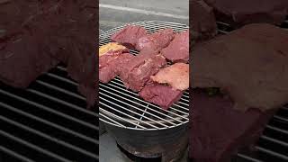 Perfectly Grilled Beef Steak on Charcoal [upl. by Adnorat993]