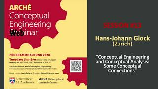 0213  HansJohann Glock Zurich  Conceptual Engineering Online Seminar [upl. by Anorahs]