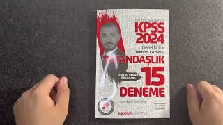 2024 KPSS  EMRAH VAHAP ÖZKARACA VATANDAŞLIK DENEMESİ [upl. by Auqinaj320]