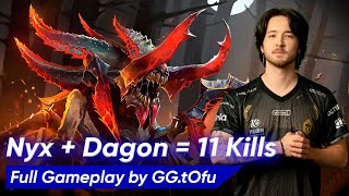 Tofu NYX ASSASSIN SUPPORT DAGON  Dota 2 735d Pro Gameplay [upl. by Aydiv]