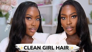 CLEAN GIRL HAIR ✨NO MORE FRONTALGLUELESS 6x6 CLOSURE WIG INSTALLEASY BEGINNER FRIENDLY UPRETTYHAIR [upl. by Fairlie]