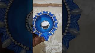 Diya 🪔 decoration ideas diwali special art diy shorts [upl. by Luby]