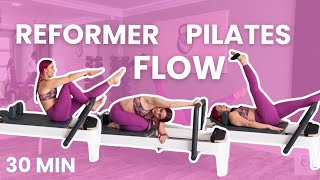 Reformer Pilates Exercises  Pilates Flow  30 Minutes [upl. by Montgomery531]