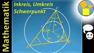 Dreiecke Inkreis  Umkreis  Schwerpunkt  Rueff  Ton [upl. by Olegnalehcim]