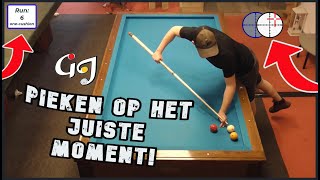 HOGE SERIE UIT IN HET BANDSTOTEN TIJDENS SPANNENDE OEFENPOT  Watch And Learn  Carambole Biljarten [upl. by Adiaroz]