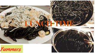 HOW TO COOKED BLACK PASTA [upl. by Kravits]