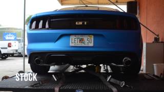 Lethal Performance 2015 Mustang GT Resonator Delete Kit Sound Comparisons [upl. by Mendelson787]