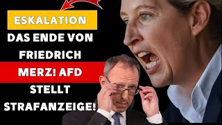 UNGEHEURE ESCALATION DIE AFD REICHT STRAFANZEIGE GEGEN MERZ EIN [upl. by Adiell120]