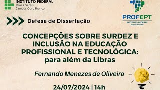 Banca de defesa de dissertação  Fernando Menezes de Oliveira [upl. by Milan]