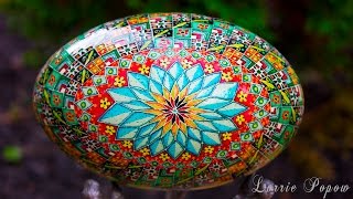 Lorrie Popow  Pysanky and Batik Egg Art  Pysanka Ukrainian Easter Egg Artist [upl. by Conrado]