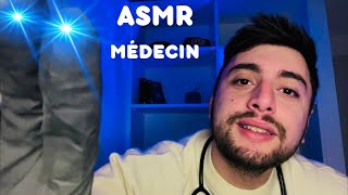 ASMR FR  Roleplay Medecin  Examen des nerfs crâniens examen des yeux oreilles visage [upl. by Afira]