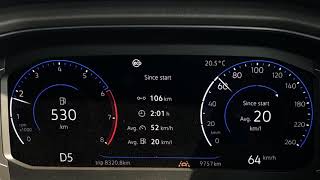 Volkswagen T Roc 15 TSI DSG 216 kmpl fuel consumption mileage 362 KM with subtitle TRoc TRoc VW [upl. by Yaja]