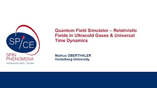 Talks  NonEquilibrium Emergence in Quantum Design  Markus OBERTHALER Heidelberg University [upl. by Volpe]