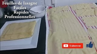 تحضير اوراق اللازانيا بطريقة جد سهلة و احترافية Faire ses pâte à lasagne facilement [upl. by Yennaiv916]