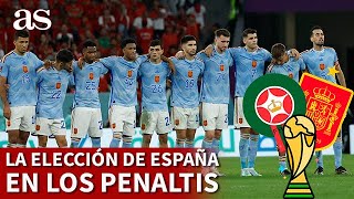 MUNDIAL QATAR 2022  MARRUECOSESPAÑA  ASÍ se escogió ESPAÑA a los LANZADORES de PENALTI  AS [upl. by Lohse724]