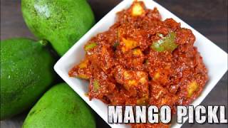 Mango Pickle Traditional Recipe [upl. by Menedez]