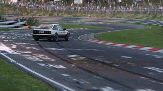 Attempting to Drift the Nurburgring Nordschleife Assetto Corsa [upl. by Llerref]