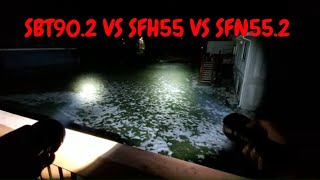 SBT902 VS SFH55 VS SFN552 OUTDOOR BEAM SHOTS [upl. by Rudyard]