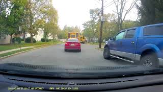 Passing a school bus at Hightstown High School NJ [upl. by Meyers299]