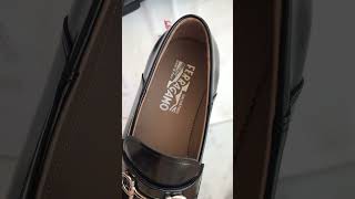 Salvatore Ferragamo Gancini Bit Loafer Black Pebble Grain Leather [upl. by Vonnie]