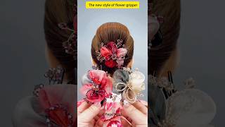 The new style of flower gripper is a simple hairstyle with versatile temperament Braiding Tutorial [upl. by Cathlene]