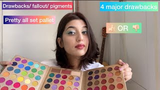 PRETTY ALL SET PALETTE  UCANBE REVIEW  major drawbacks  swatches [upl. by Allesor]