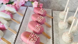 Recette cake pops facile recette 2 en 1 et petits coeurs [upl. by Darrow]