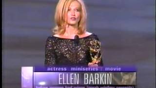 Ellen Barkin wins 1998 Emmy Award for Lead Actress in a Miniseries or Movie [upl. by Norehs]