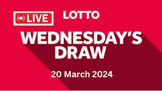 The National Lottery Lotto Draw Live Results from Wednesday 20 March 2024  lotto live [upl. by Greenwood863]