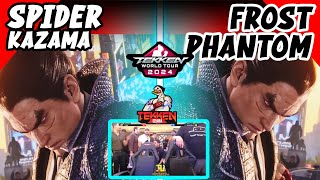 TEKKEN 8  OFFLINE  Spider Kazama vs Frost Phantom  Top 8  WaveDash Studio Games [upl. by Epifano]