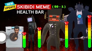 Skibidi Toilet 501 With Healthbar amp All Fights fanmade [upl. by Eisteb991]