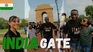 INDIA GATE  Black African Meets Crazy Indians at India Gate and Falls in Love [upl. by Goss]