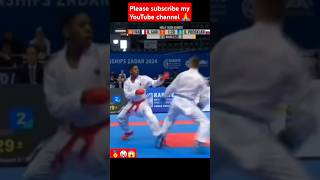 best karate kumite how to win karate fight Japan vs india bangladesh karate technique from prince [upl. by Elboa804]